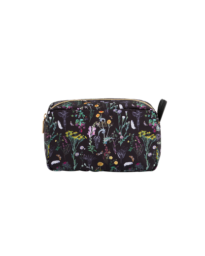 Black Wilderness Cosmetic Bag