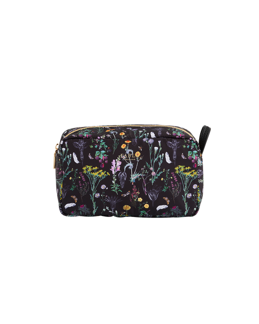 Black Wilderness Cosmetic Bag