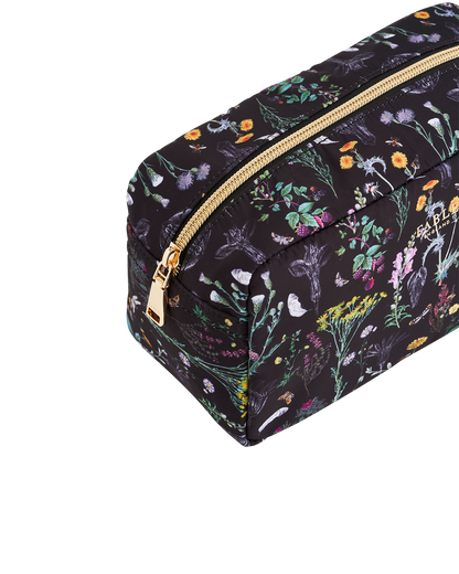 Black Wilderness Cosmetic Bag