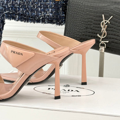 PR Triangle logo pointed toe sandals 1825061002
