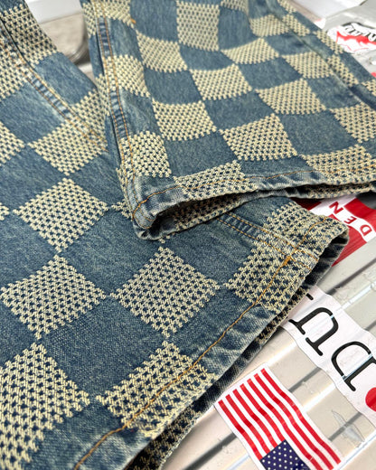 LV Plaid jeans 1825022820