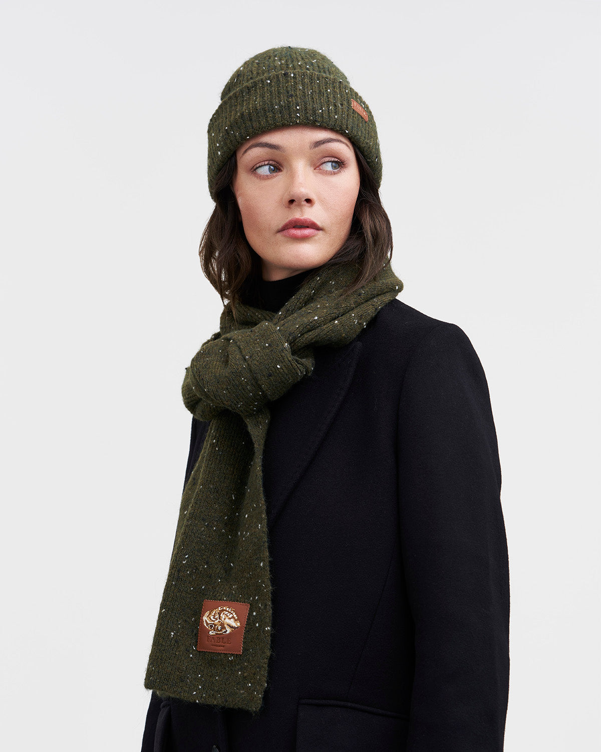 Green Knitted Scarf