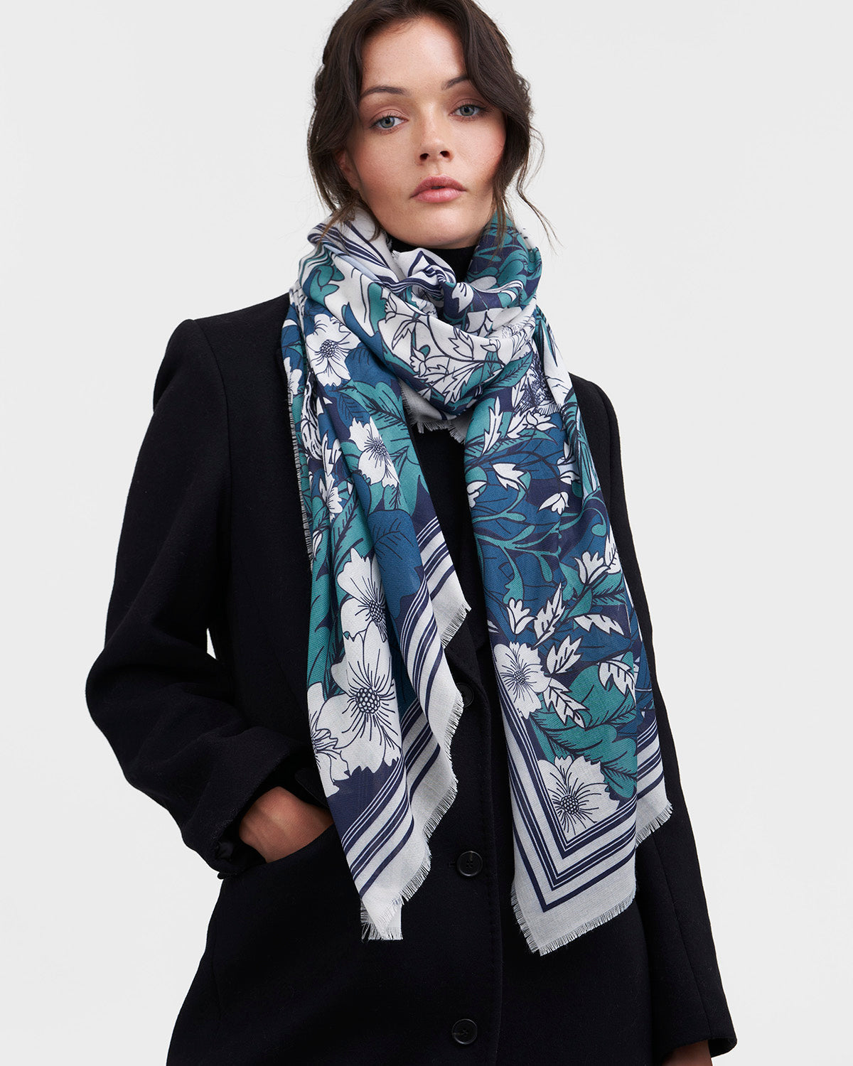 Teal Solara Tales Scarf