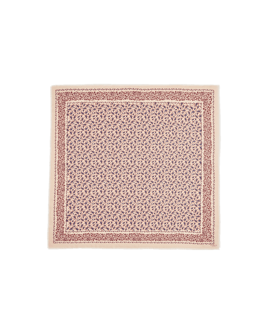 Caramel Paisley Folk Square Scarf