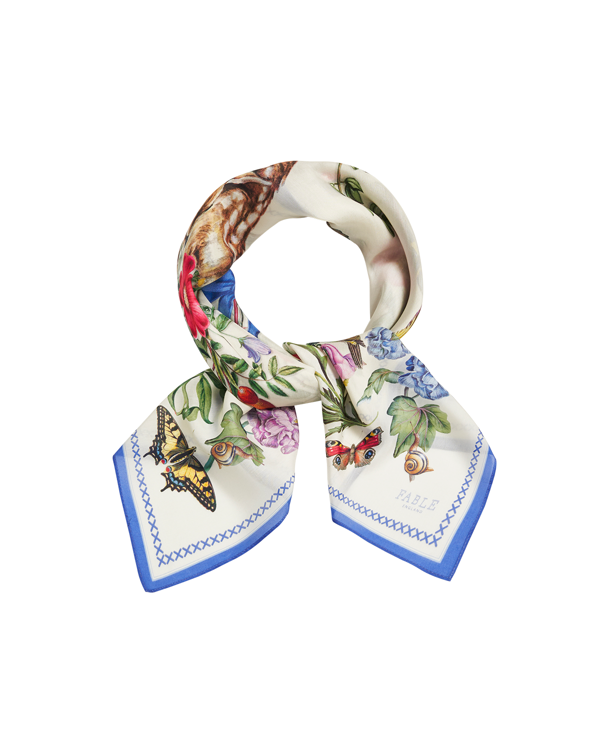 Agnes Tales Square Silk Blend Scarf