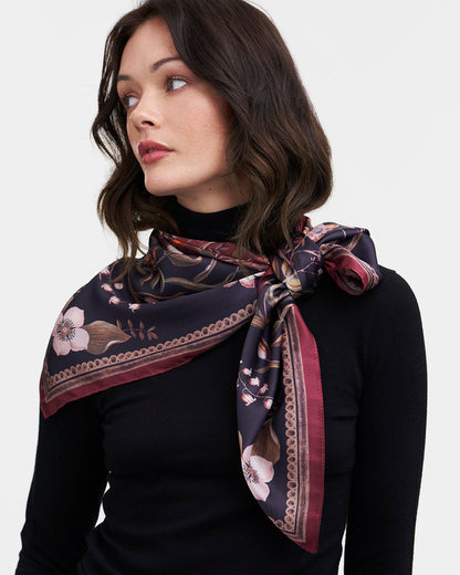 Peach Aurora Tales Square Scarf