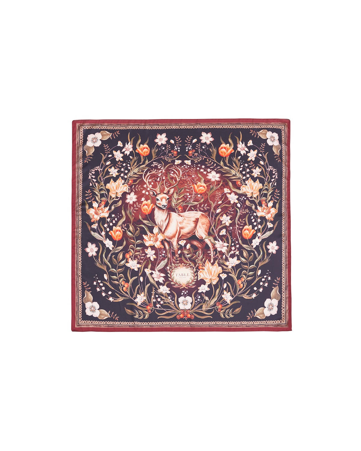 Peach Aurora Tales Square Scarf