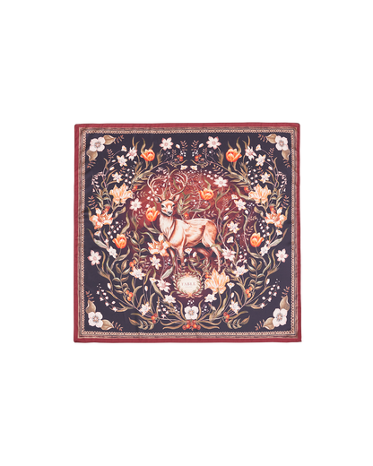 Peach Aurora Tales Square Scarf