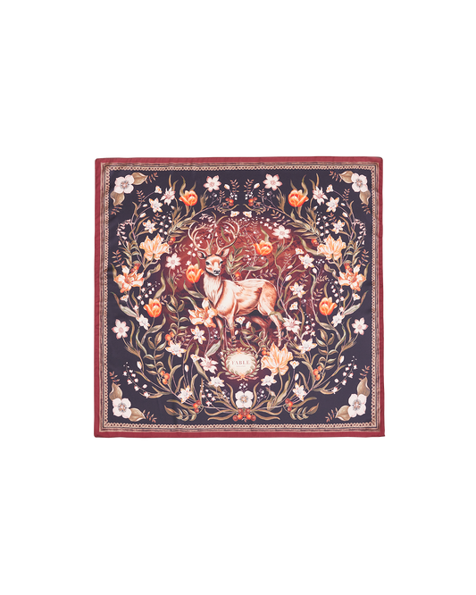 Peach Aurora Tales Square Scarf