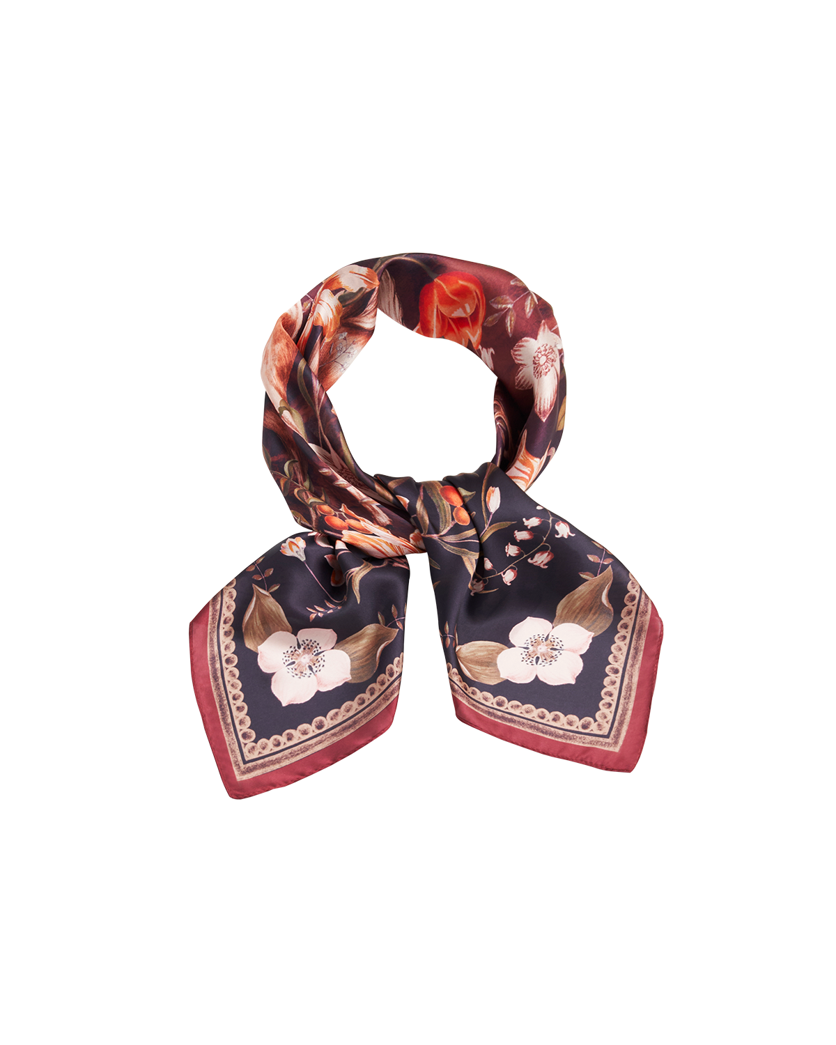Peach Aurora Tales Square Scarf