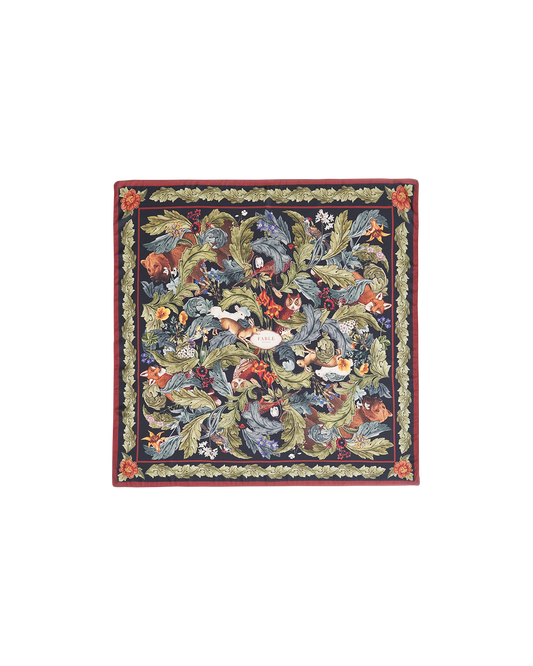 Green Winter Solstice Tales Square Scarf