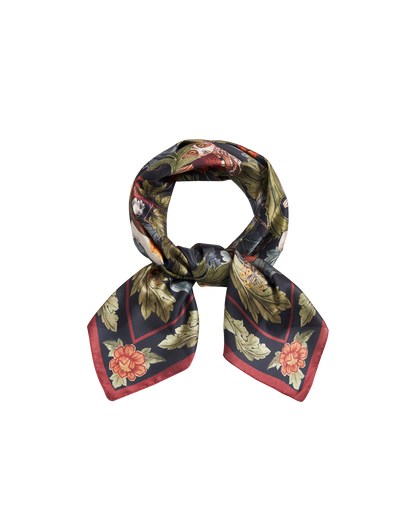 Green Winter Solstice Tales Square Scarf