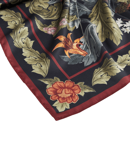 Green Winter Solstice Tales Square Scarf