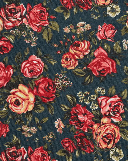 Teal Roses Pashmina Scarf