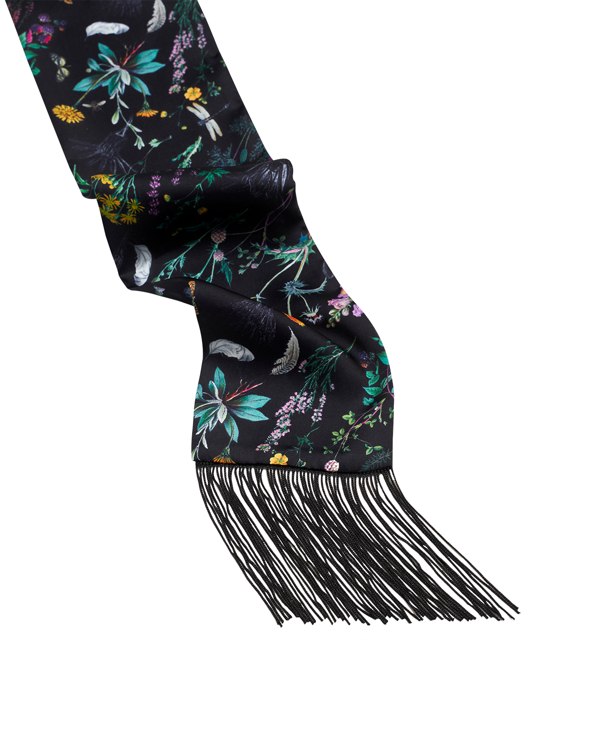 Black Wilderness Silky Scarf