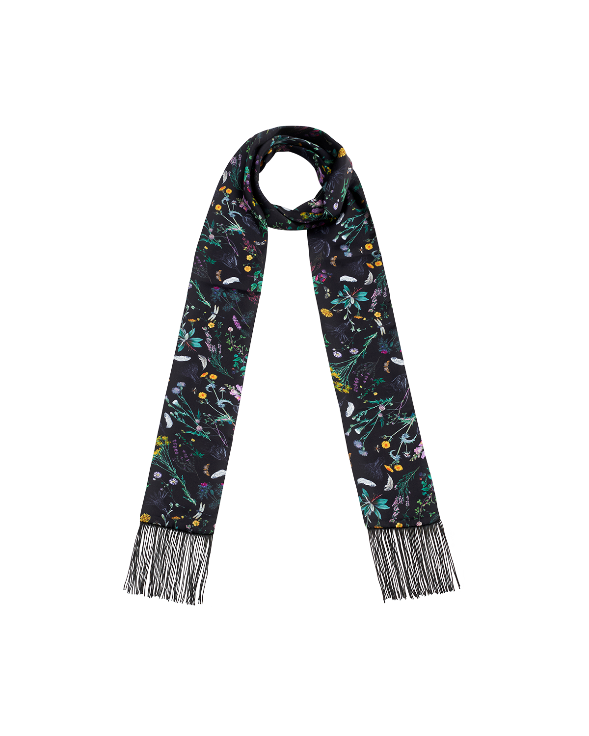 Black Wilderness Silky Scarf