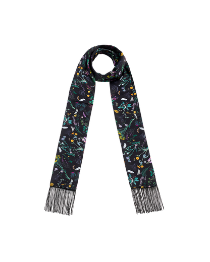 Black Wilderness Silky Scarf