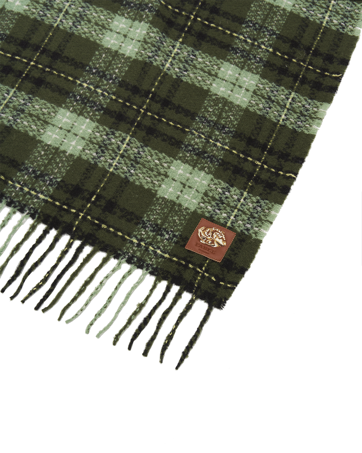 Green Boucle Scarf