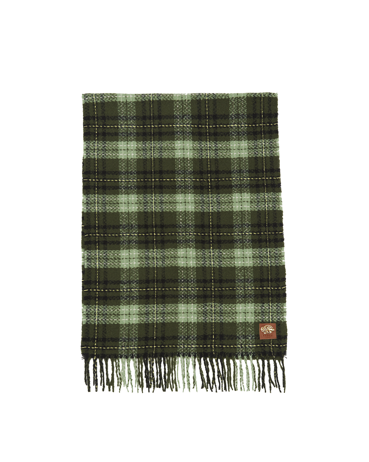 Green Boucle Scarf