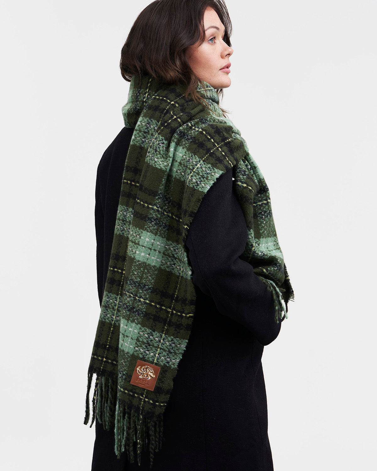Green Boucle Scarf