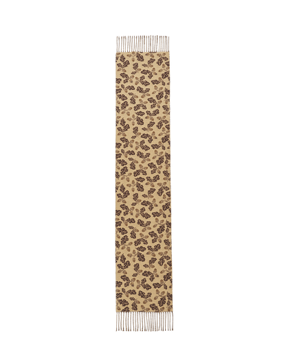 Caramel & Chocolate Acorn Jacquard Scarf