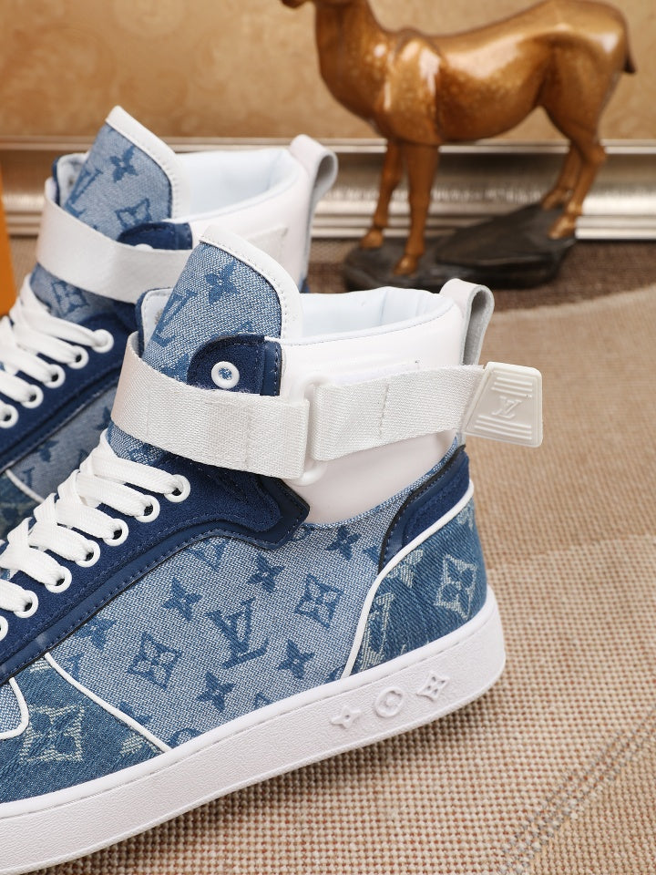 LV Denim leather high-top sneaker 1825052102