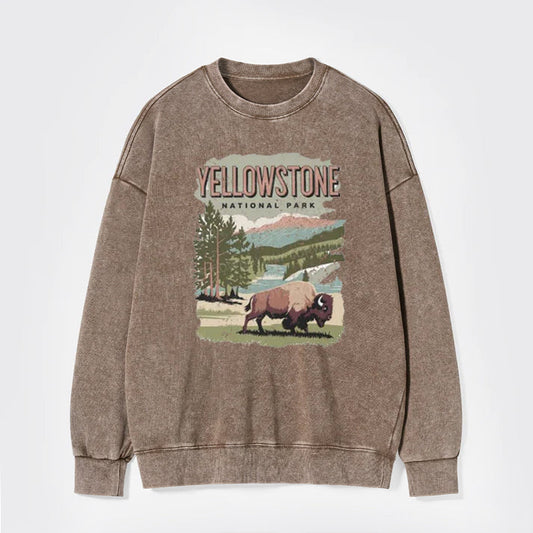 Vintage Yellowstone National Park Washed Sweatshirts