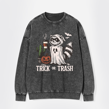 Trick Or Trash Washed Sweatshirts
