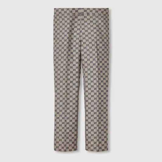 GG WOMEN LINEN BLEND CANVAS PANT 1025051601