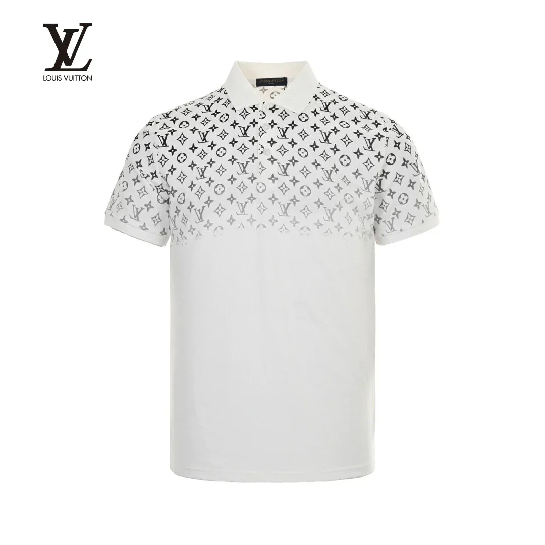 New Fashion Gradient Printed Polo Short Sleeves 1024032138