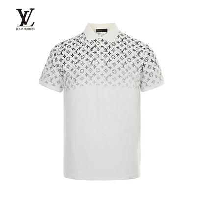 New Fashion Gradient Printed Polo Short Sleeves 1024032138