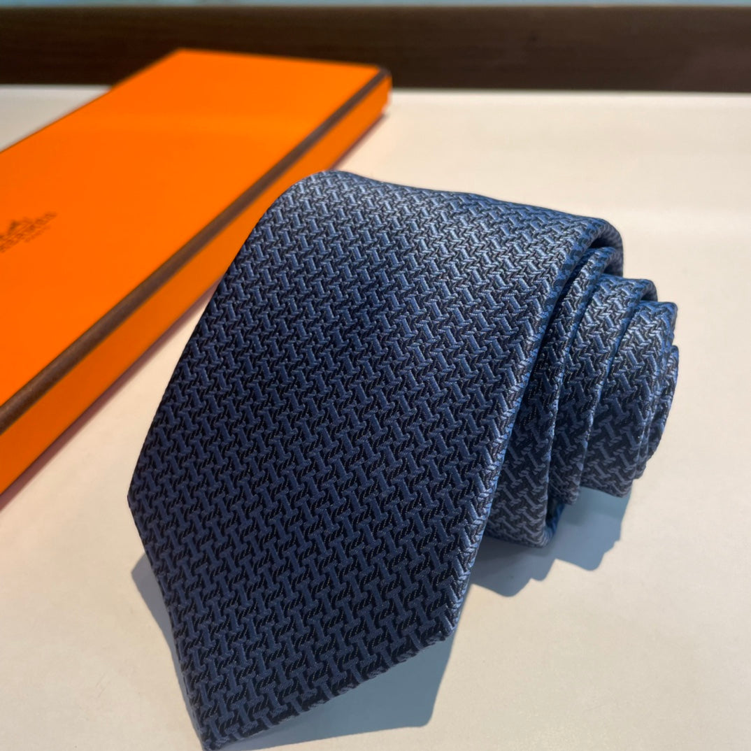 Geometric H pattern tie 1824053001