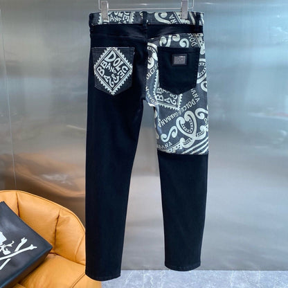 D&G HNA series exclusive pattern printed jeans 1824110701
