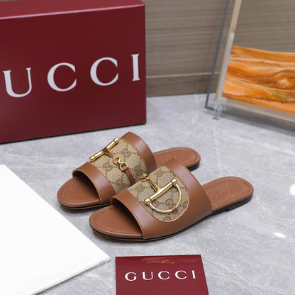 GG 25ss D-shaped chain buckle slippers 1825042512