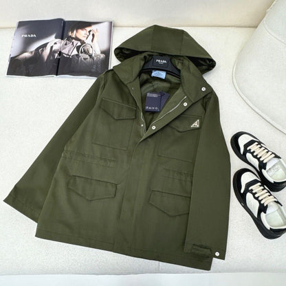 PR waisted hooded jacket 1824091813
