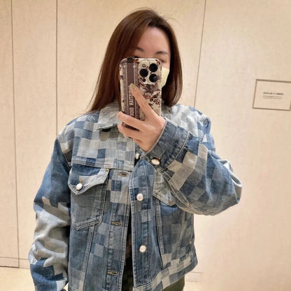 LV Plaid denim jacket 1825022821
