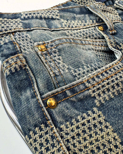 LV Plaid jeans 1825022820