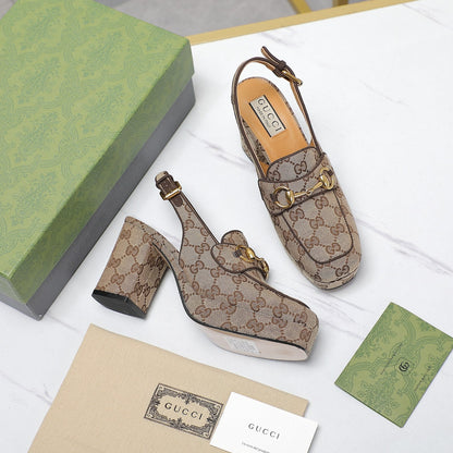 GG Horsebit slingback pumps 1825031805