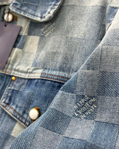 LV Plaid denim jacket 1825022821
