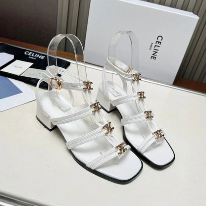 New fashion old flower thick slope heel sandals 1025051405