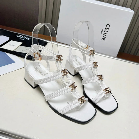 New fashion old flower thick slope heel sandals 1025051405