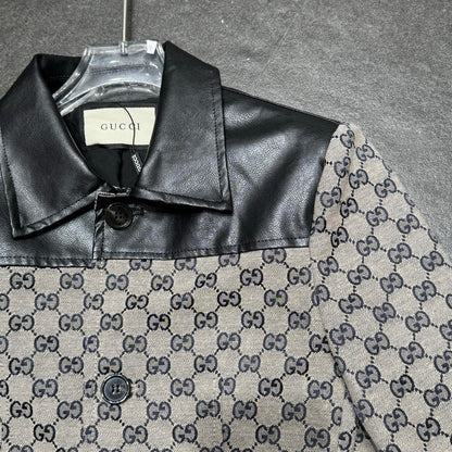 GG Paneled leather suit 1825040808