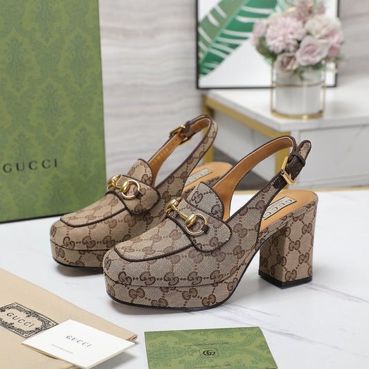 GG Horsebit slingback pumps 1825031805