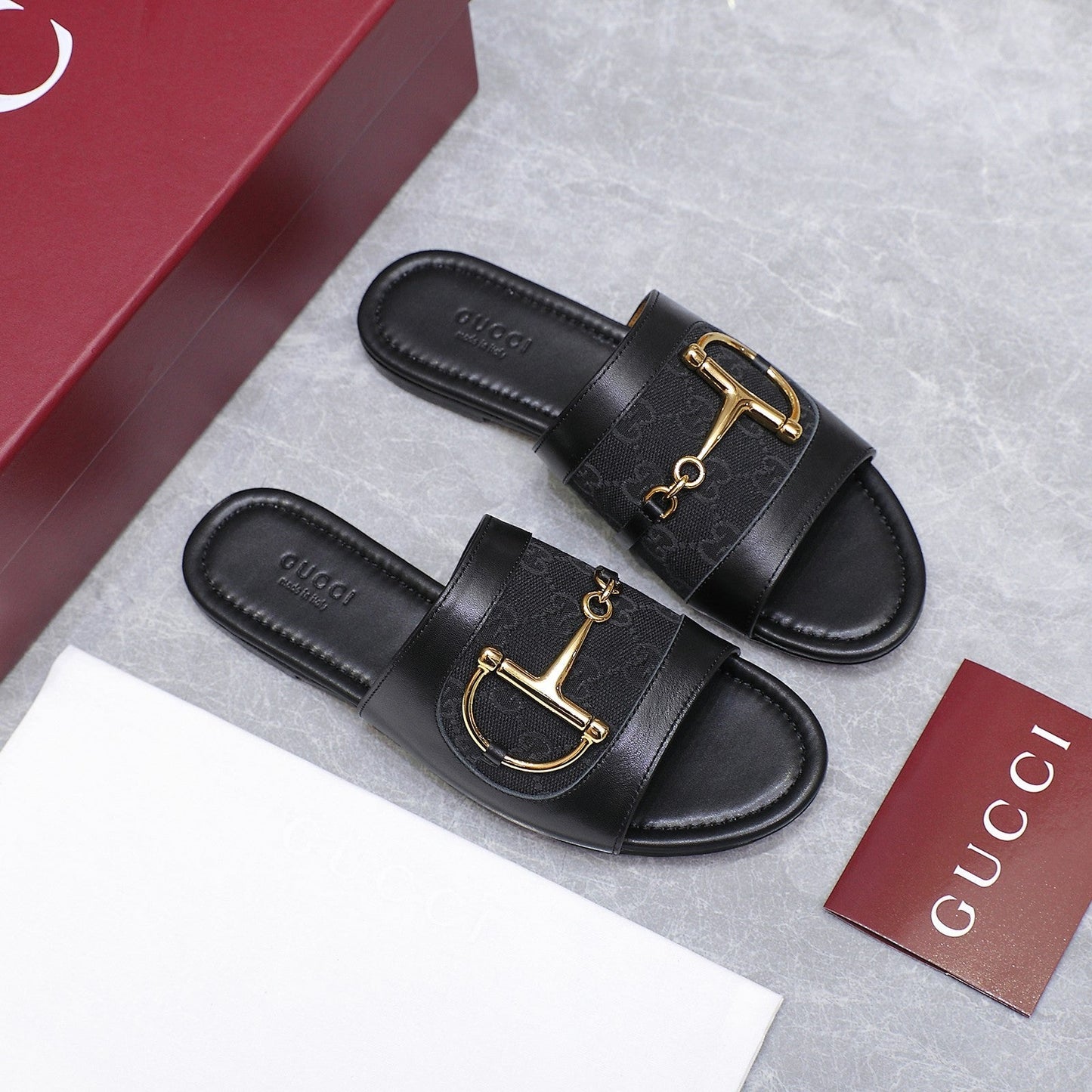 GG 25ss D-shaped chain buckle slippers 1825042512