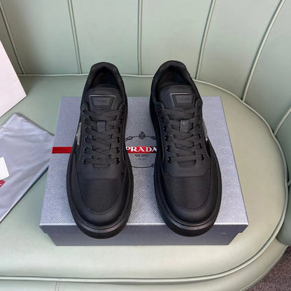 New breathable leather and canvas sneakers 1824041902