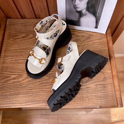 G Horsebit platform sandals 1824061308