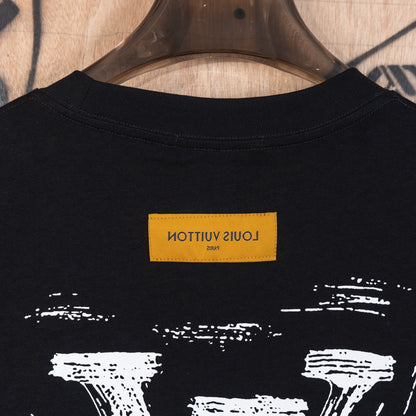 LV Front and back letter print T-shirt 1824103105