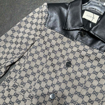 GG Paneled leather suit 1825040808