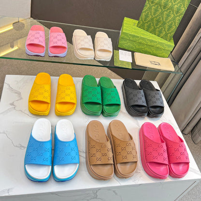 G logo ice cream platform slippers  XC16061203
