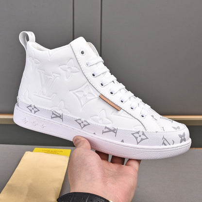 Luxury Pattern Two Tone Trendy High-top Shoes